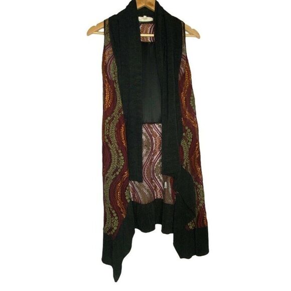 Lace Velvet Art To Wear Cardigan open front top wo - Picture 1 of 8
